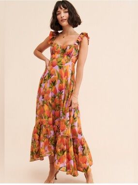 FARM Rio • Mango Macaws Maxi Dress